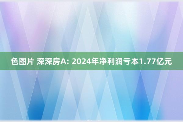 色图片 深深房A: 2024年净利润亏本1.77亿元